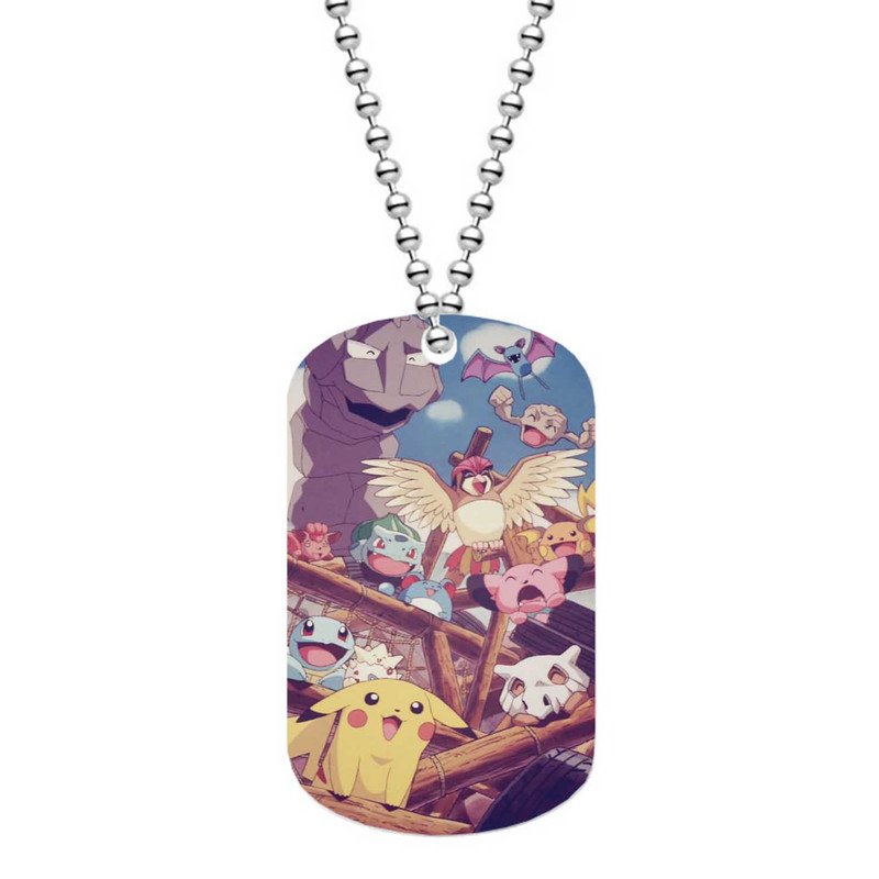 Zavstyle Pokemon Pikachu and Friends Dog Tag Military Stainless Steel