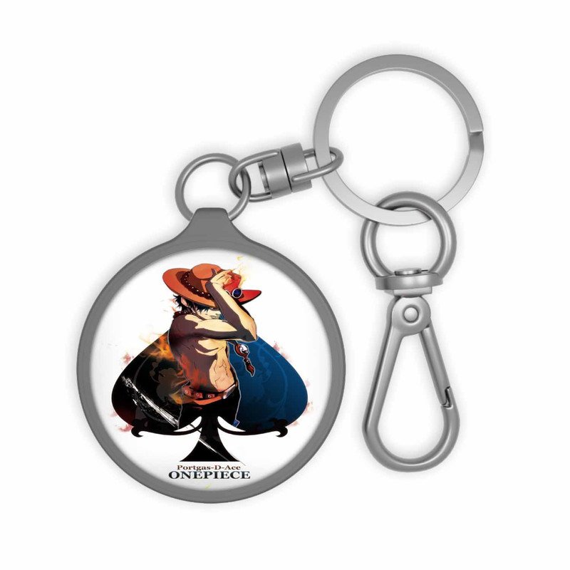 Zavstyle Portgas D Ace Card One Piece Keyring Tag Accessories