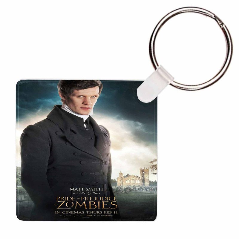 Zavstyle Pride and Prejudice and Zombies Mr Collins Keychain