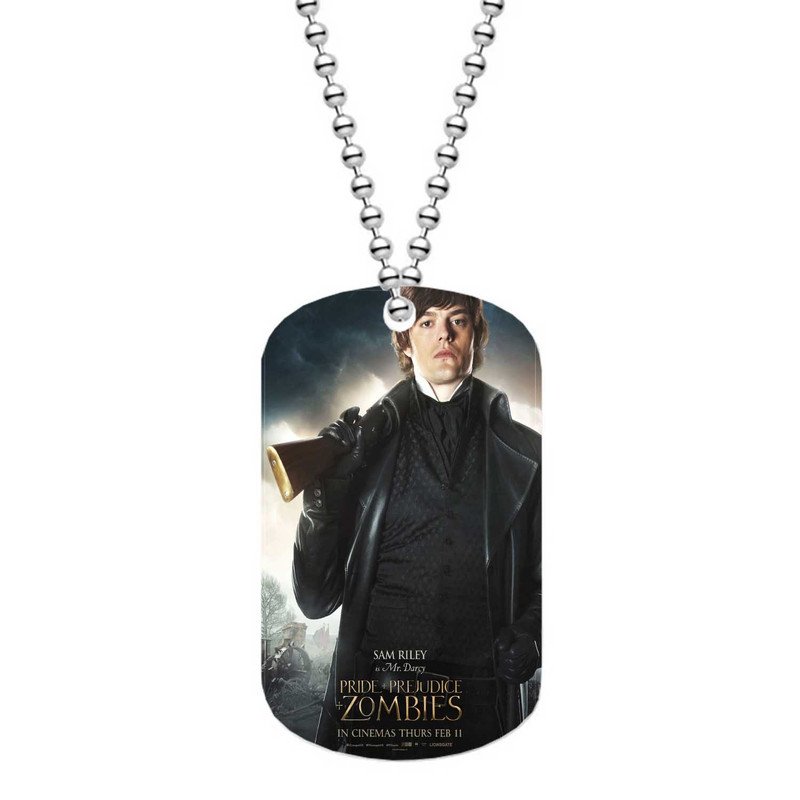 Zavstyle Pride and Prejudice and Zombies Mr Darcy Dog Tag Military Stainless Steel