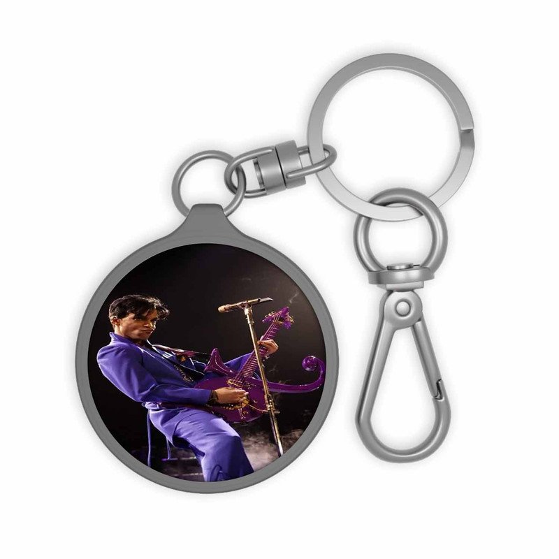 Zavstyle Prince Purple Rain Keyring Tag Accessories