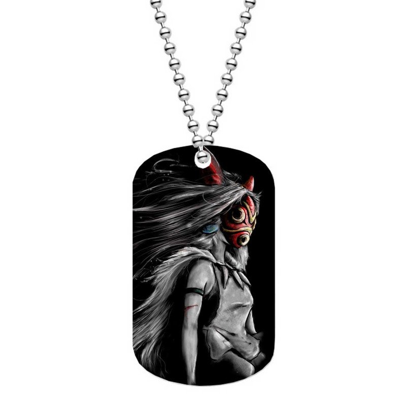 Zavstyle Princess Mononoke Studio Ghibli Anime Dog Tag Military Stainless Steel