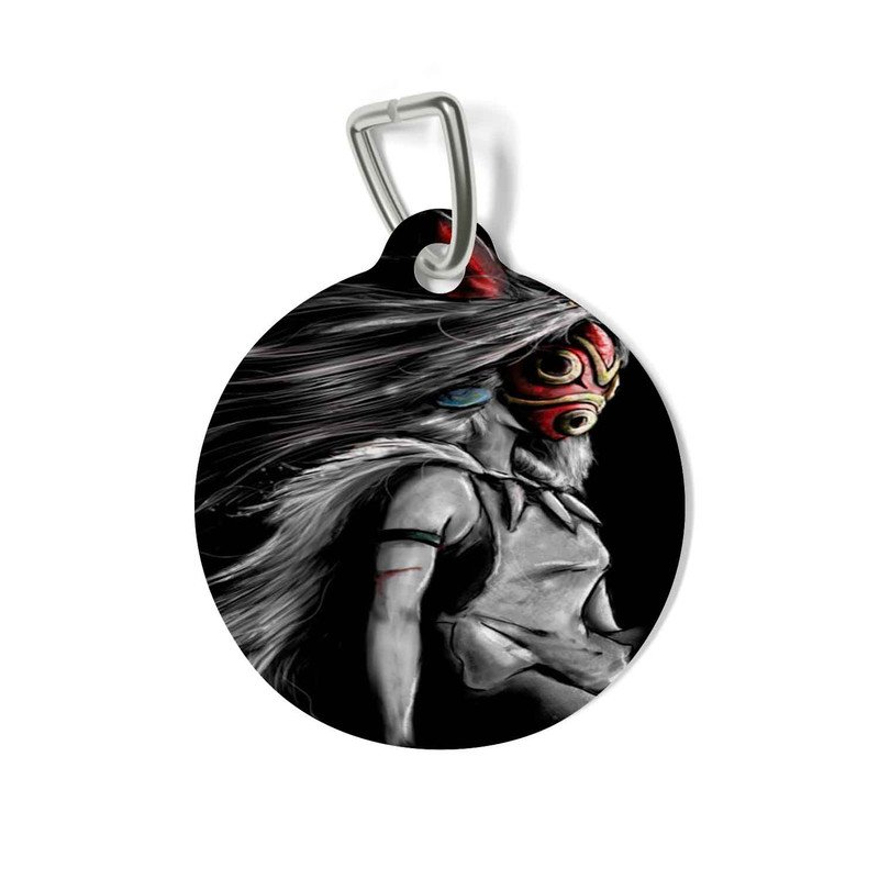 Zavstyle Princess Mononoke Studio Ghibli Anime Pet Tag