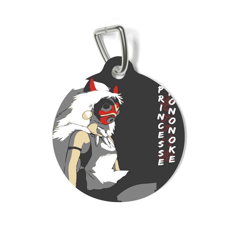 Zavstyle Princess Mononoke Studio Ghibli Prints Pet Tag