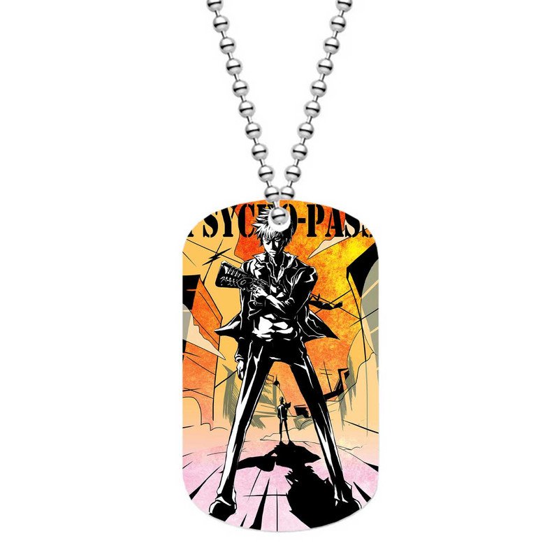 Zavstyle Psycho Pass Shinya Kogami Dog Tag Military Stainless Steel