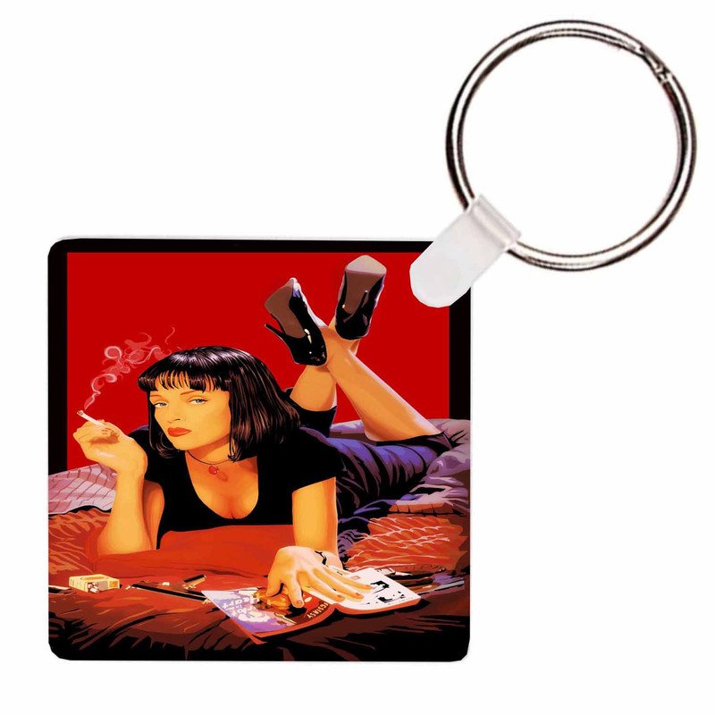 Zavstyle Pulp Fiction Print Keychain