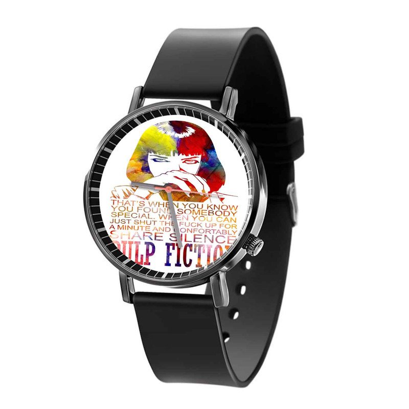 Zavstyle Pulp Fiction Uma Thurman Quotes Quartz Watch