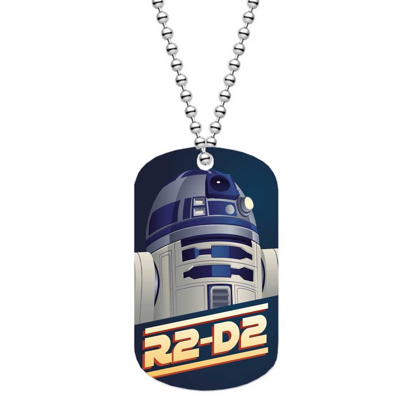 Zavstyle R2 D2 Star Wars Dog Tag Military Stainless Steel