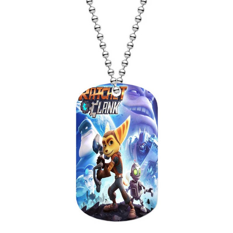 Zavstyle Ratchet Clank Dog Tag Military Stainless Steel