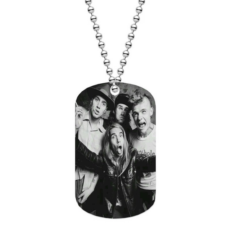 Zavstyle Red Hot Chili Peppers Print Dog Tag Military Stainless Steel