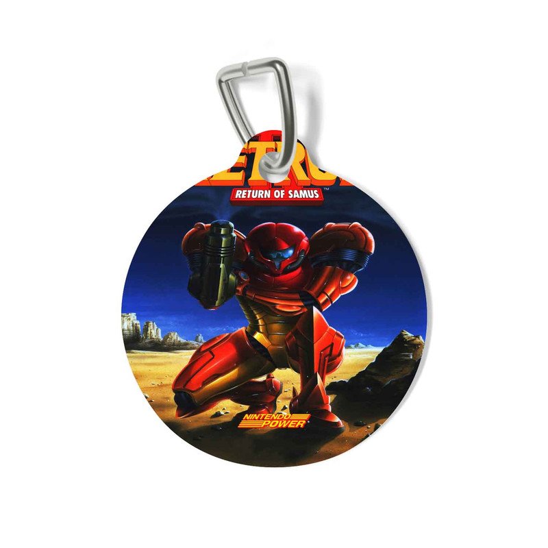 Zavstyle Return of Samus Metroid Pet Tag