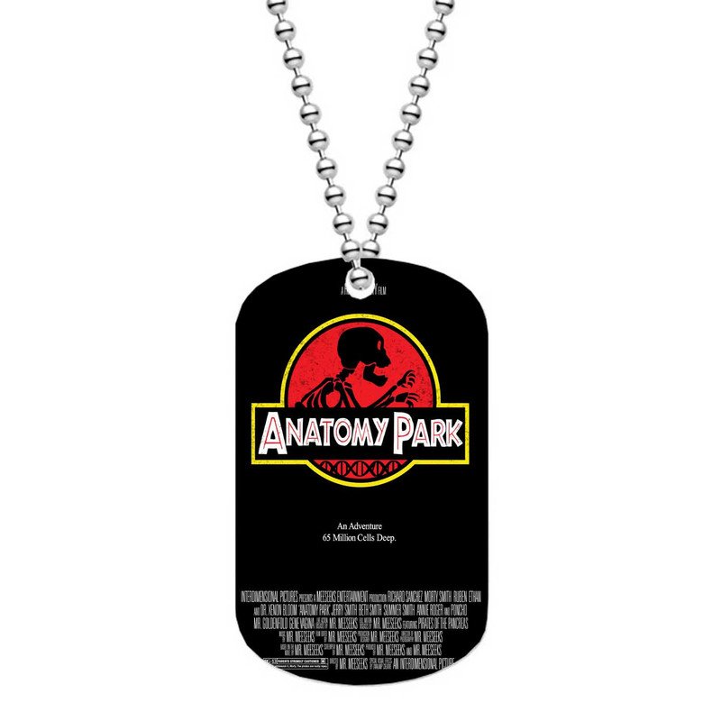 Zavstyle Rick and Morty Anatomy Park Dog Tag Military Stainless Steel