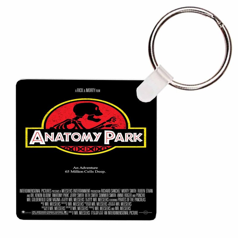 Zavstyle Rick and Morty Anatomy Park Keychain