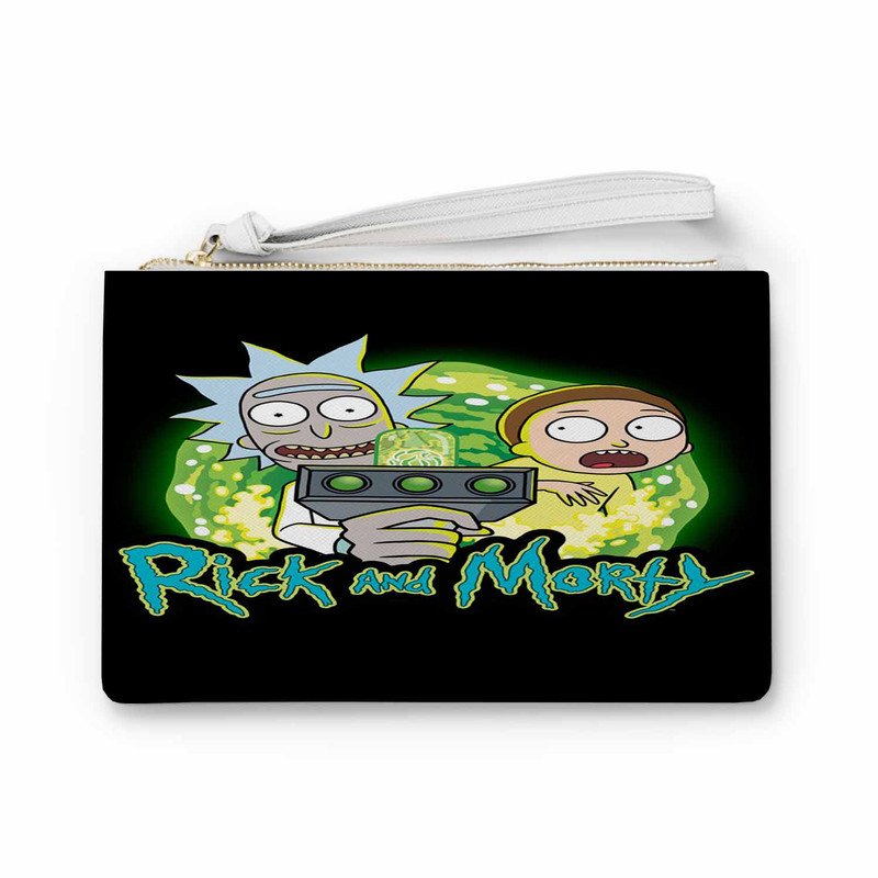 Zavstyle Rick and Morty Black Clutch Bag