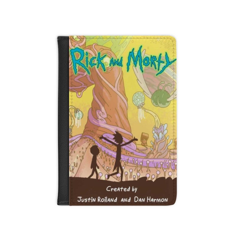 Zavstyle Rick and Morty Cartoon Passport Cover