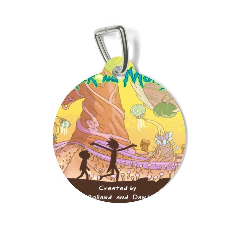 Zavstyle Rick and Morty Cartoon Pet Tag