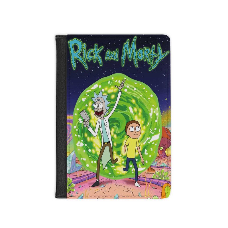 Zavstyle Rick and Morty Green Passport Cover
