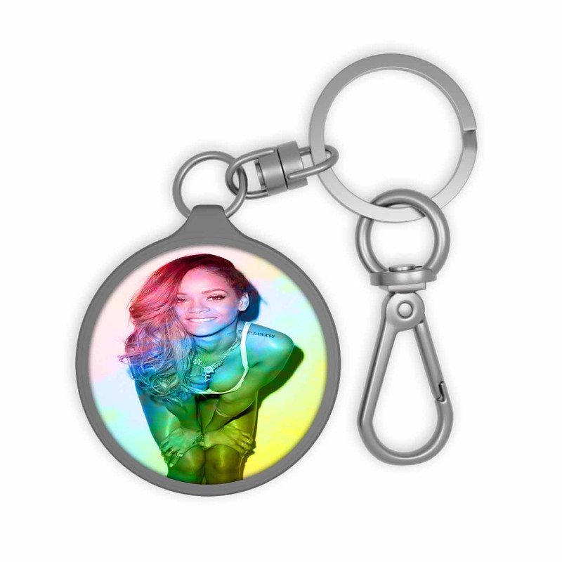 Zavstyle Rihanna Rainbow Keyring Tag Accessories