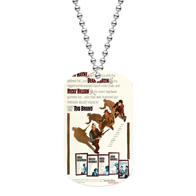 Zavstyle Rio Bravo Dog Tag Military Stainless Steel