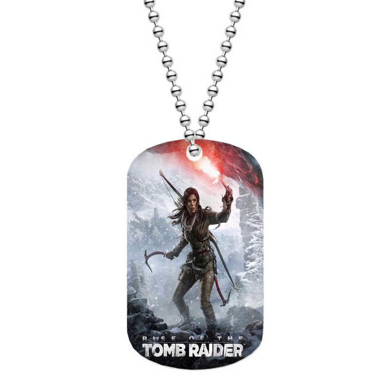 Zavstyle Rise of The Tomb Raider Dog Tag Military Stainless Steel