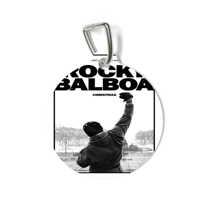 Zavstyle Rocky Balboa Christmas Pet Tag