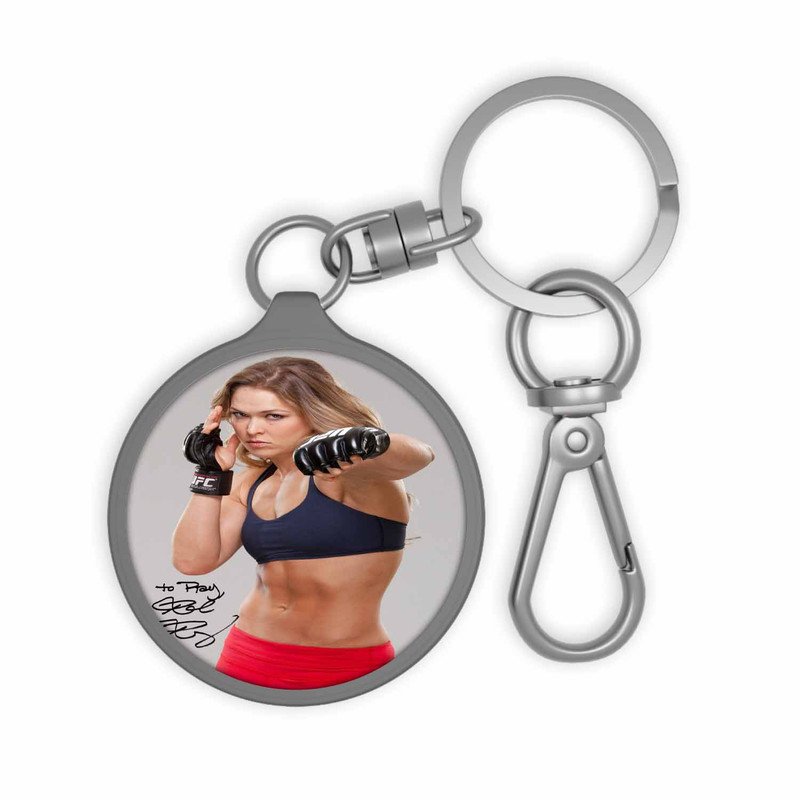 Zavstyle Ronda Rousey UFC Print Keyring Tag Accessories