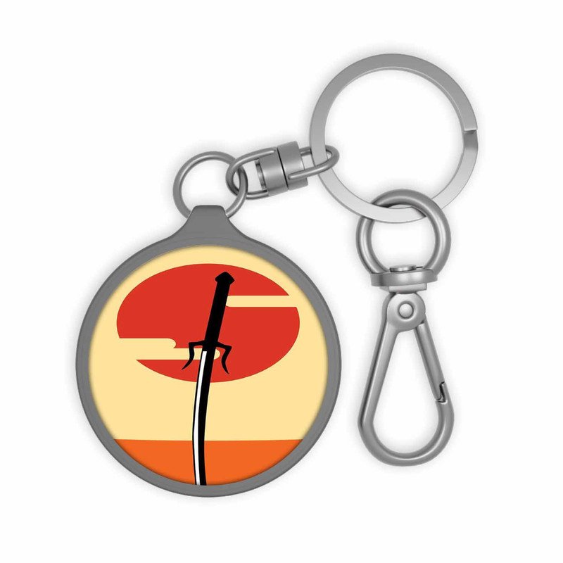 Zavstyle Samurai Champloo Sword Sun Keyring Tag Accessories