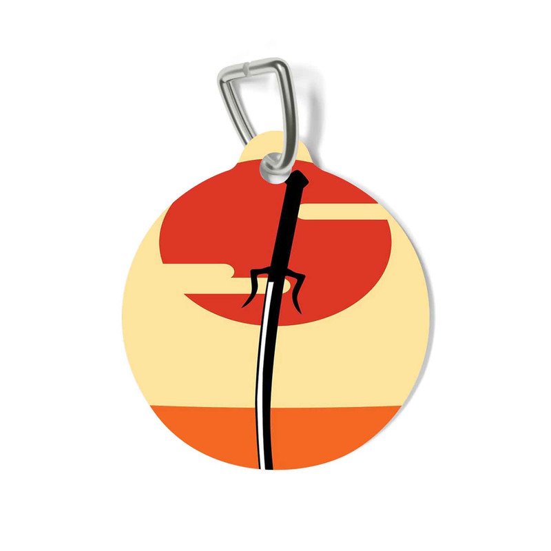 Zavstyle Samurai Champloo Sword Sun Pet Tag