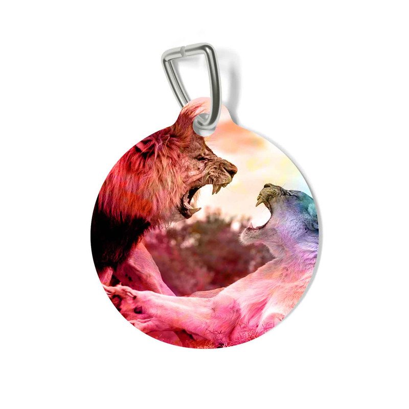 Zavstyle Scream Lion Battle Pet Tag