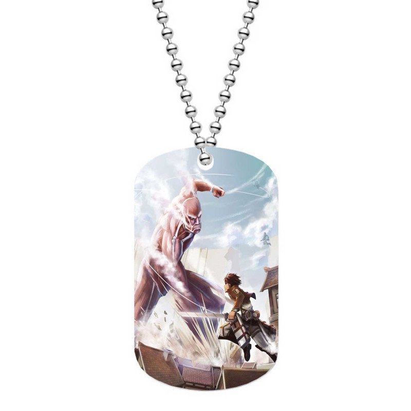 Zavstyle Shingeki no Kyojin Attack on Titan Printed Dog Tag Military Stainless Steel