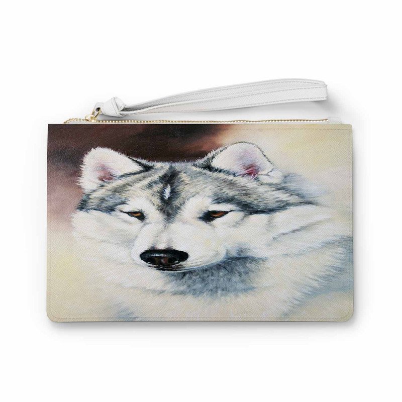 Zavstyle Siberian Husky Clutch Bag