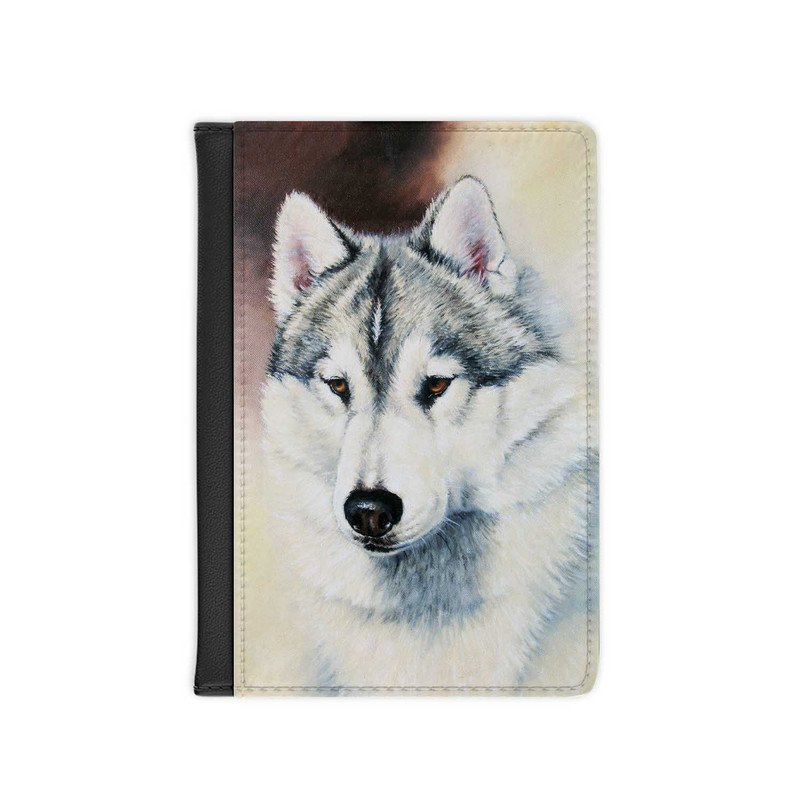 Zavstyle Siberian Husky Passport Cover