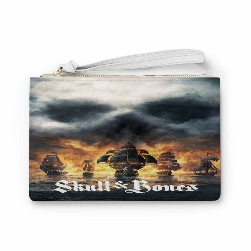 Zavstyle Skull and Bones Clutch Bag