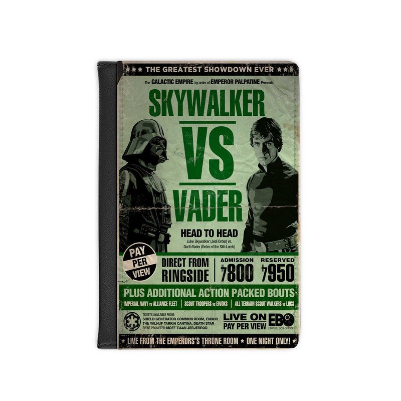 Zavstyle Skywalker vs Darth Vader Star Wars Passport Cover