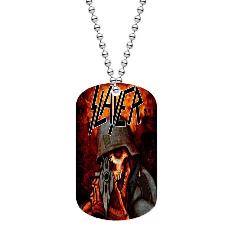 Zavstyle Slayer Dog Tag Military Stainless Steel