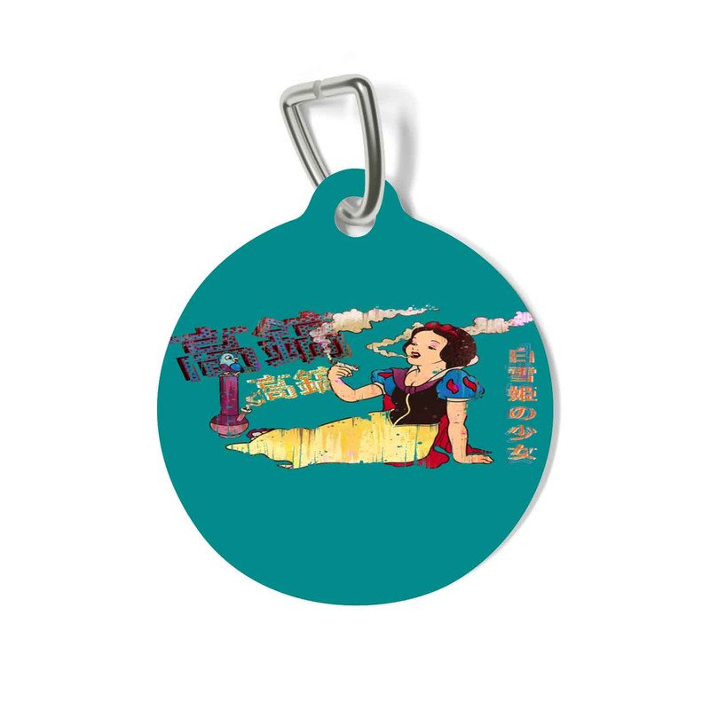 Zavstyle Snow White Smoke Disney Pet Tag