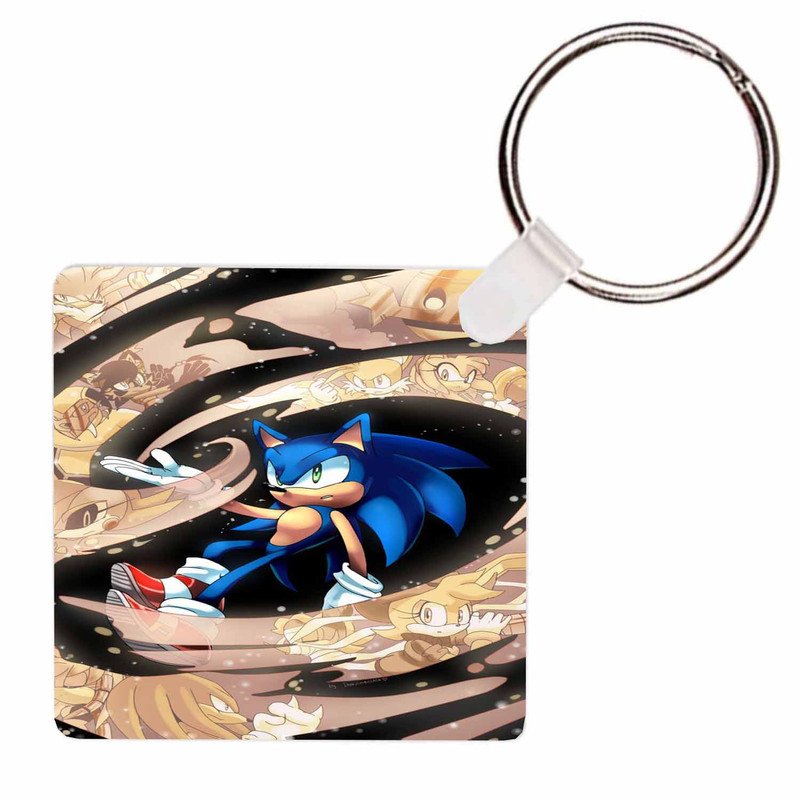 Zavstyle Sonic The Hedgehog Printed Keychain