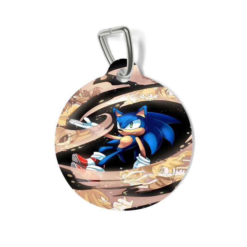 Zavstyle Sonic The Hedgehog Printed Pet Tag