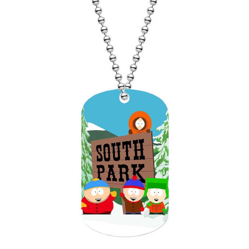 Zavstyle South Park Dog Tag Military Stainless Steel