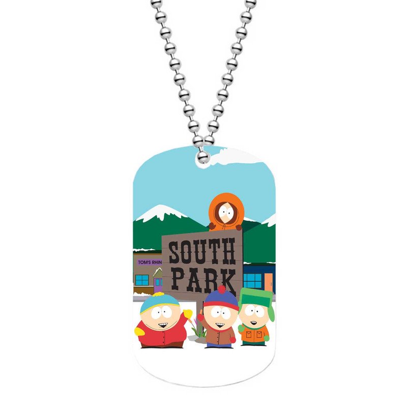 Zavstyle South Park Snow Dog Tag Military Stainless Steel
