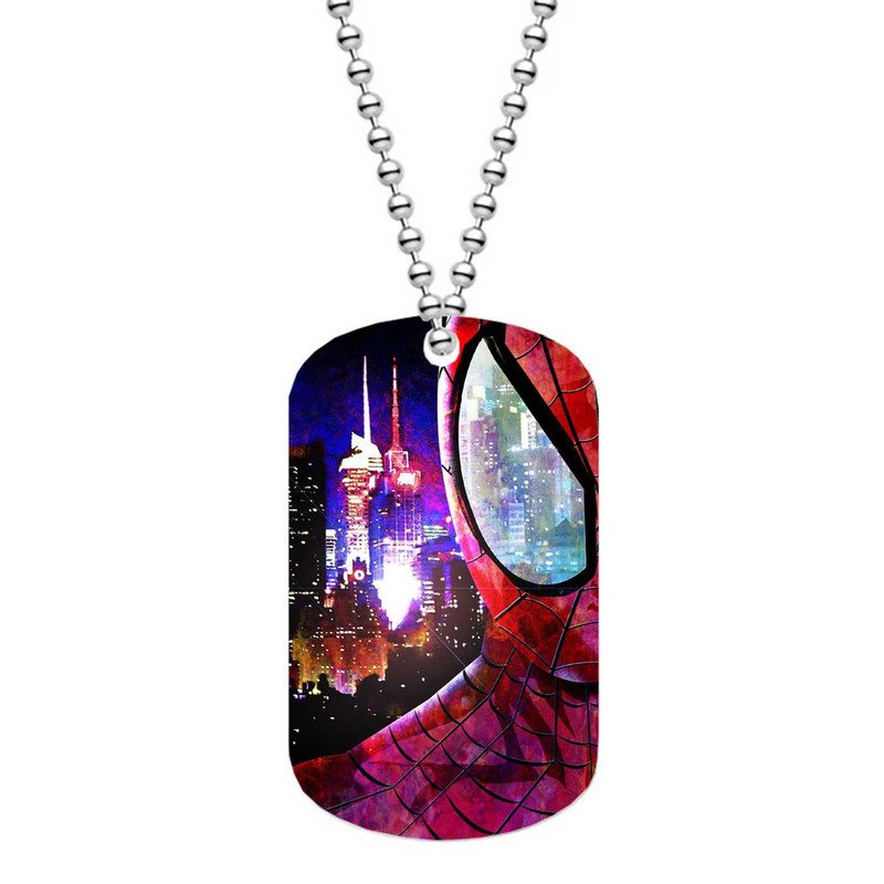Zavstyle Spiderman Dog Tag Military Stainless Steel