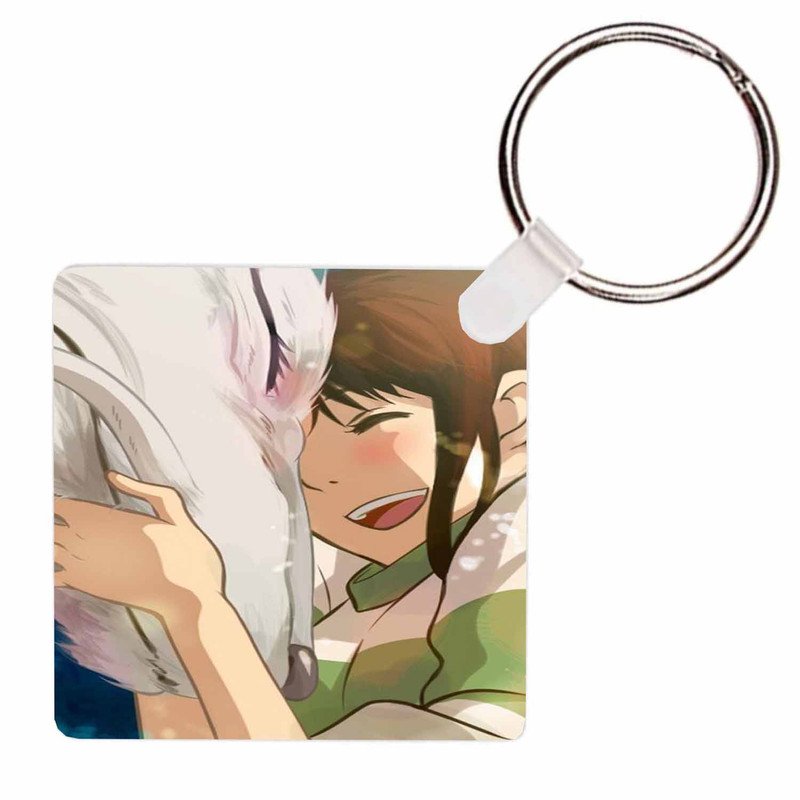 Zavstyle Spirited Away Haku and Chihiro Keychain