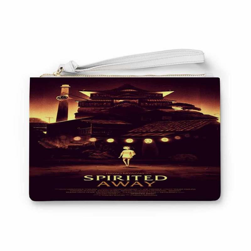 Zavstyle Spirited Away Poster Clutch Bag