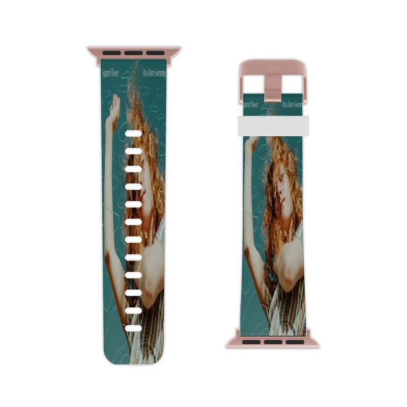 Zavstyle Squirrel Flower I Was Born Swimming Apple Watch Band