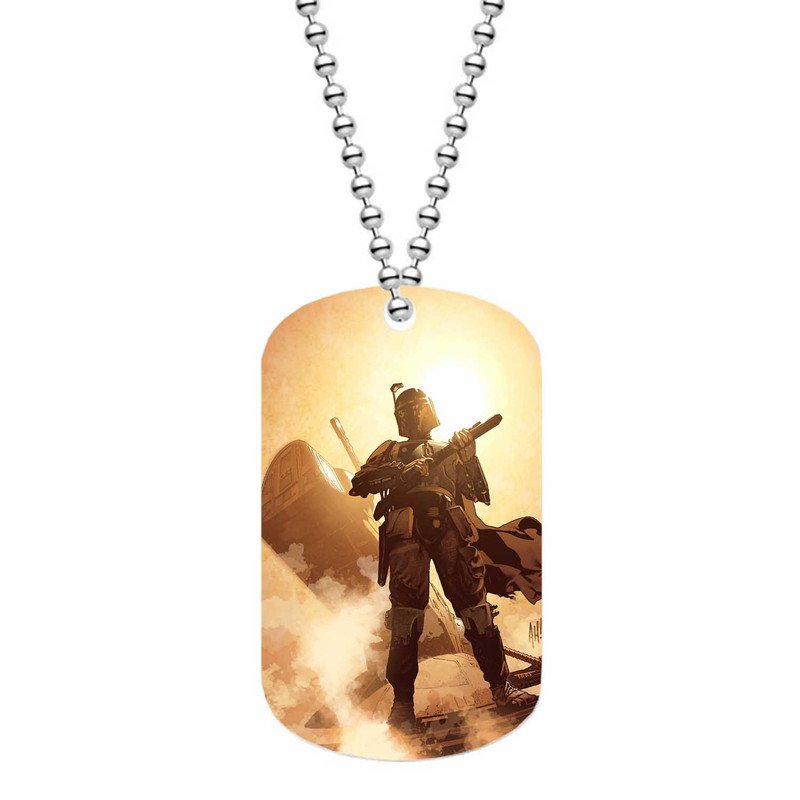Zavstyle Star Wars Boba Fett Dog Tag Military Stainless Steel