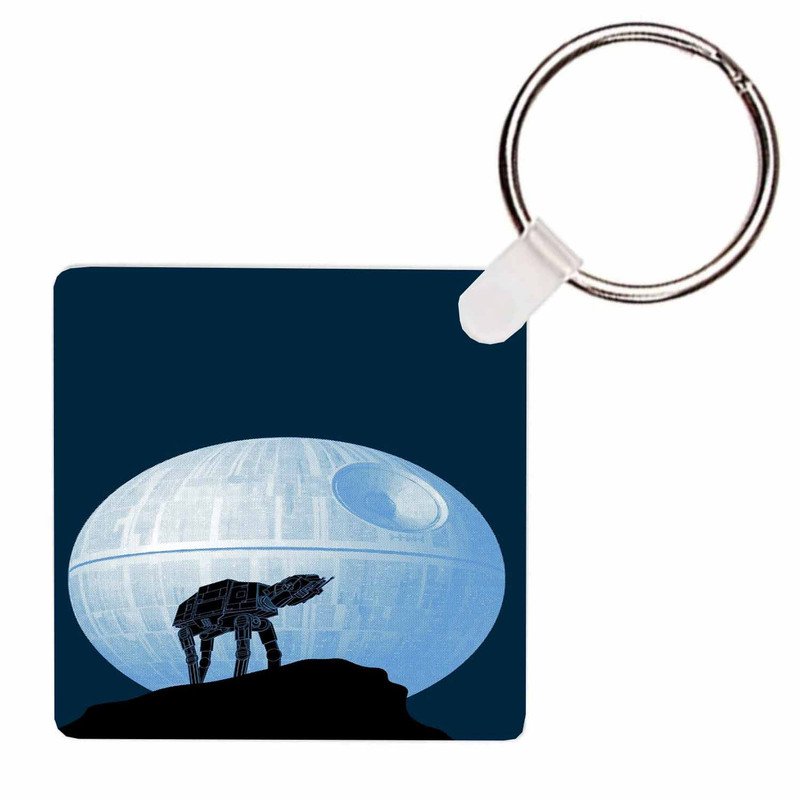 Zavstyle Star Wars Death Star at Moon Planet Keychain