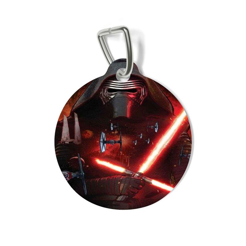 Zavstyle Star Wars Kylo Ren Triple Light Saber Pet Tag