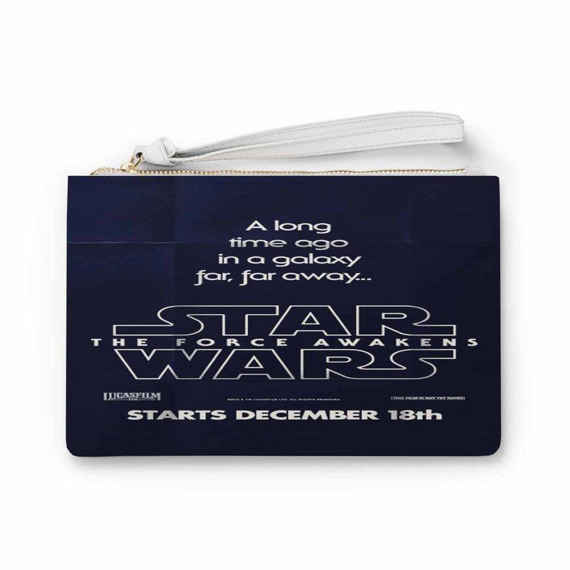 Zavstyle Star Wars Quotes A Long Time Ago Clutch Bag