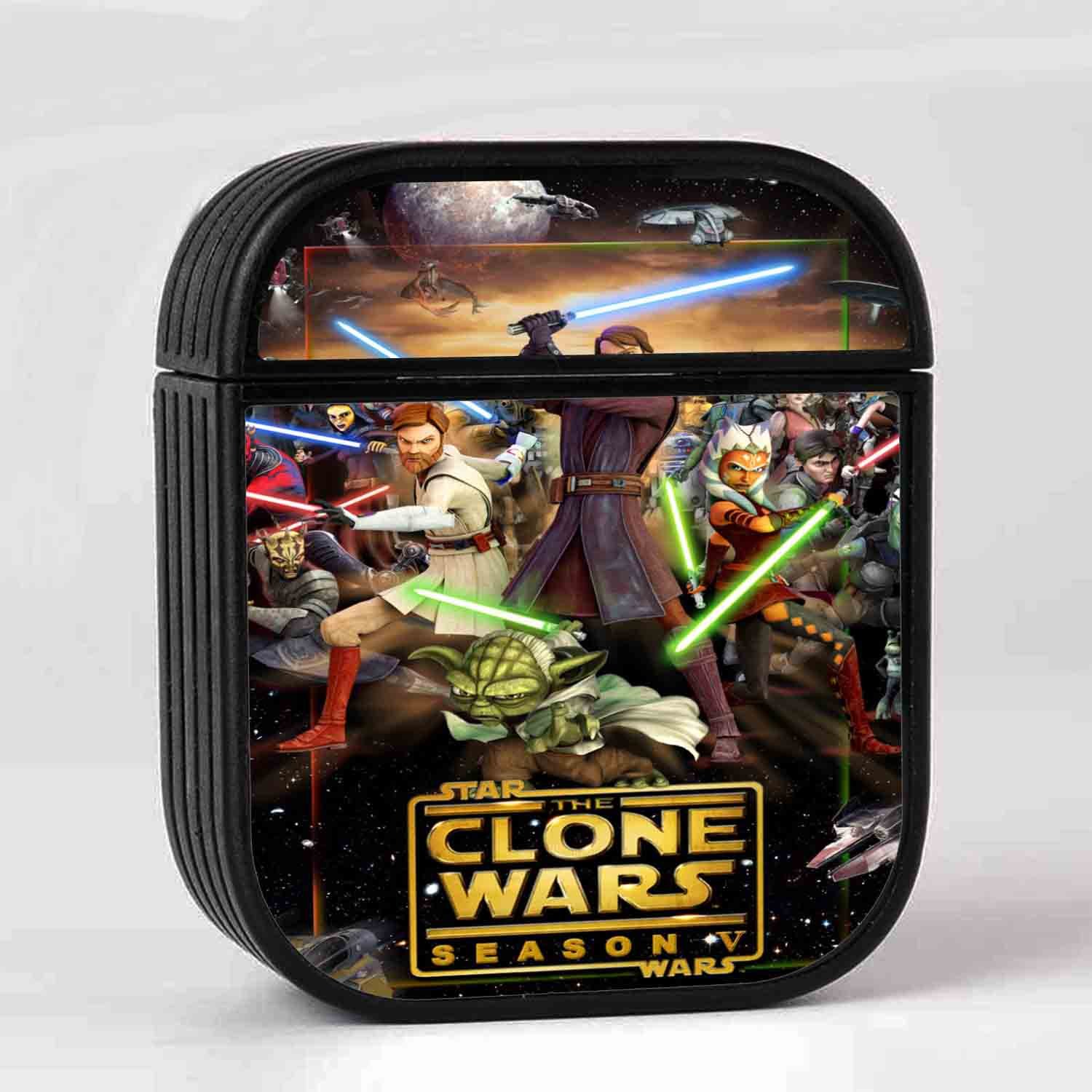 Zavstyle Star Wars The Clones Wars All Characters With Sword AirPods Case
