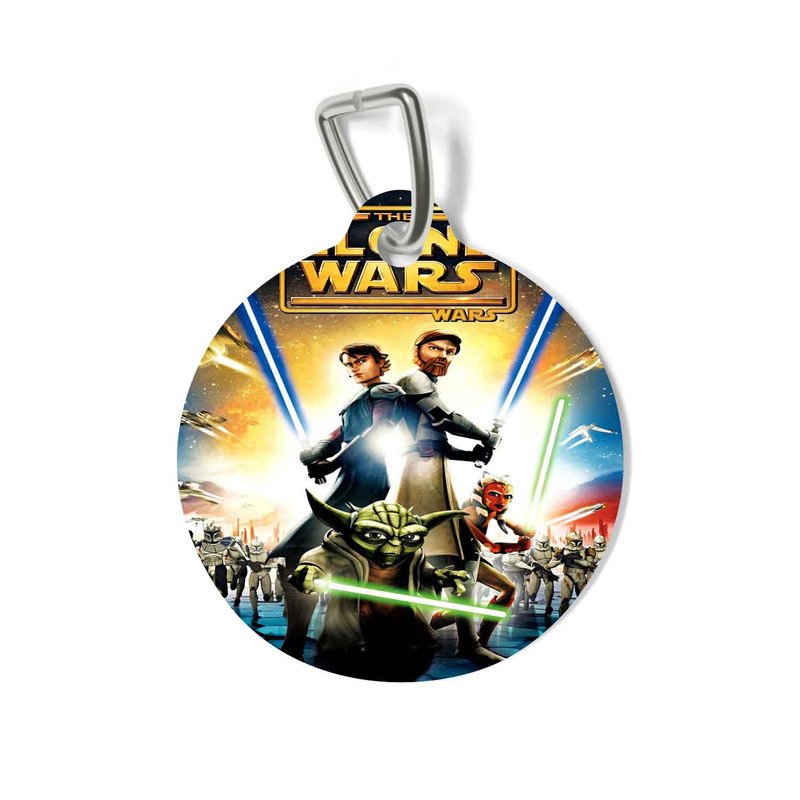 Zavstyle Star Wars The Clones Wars Light Sword Pet Tag